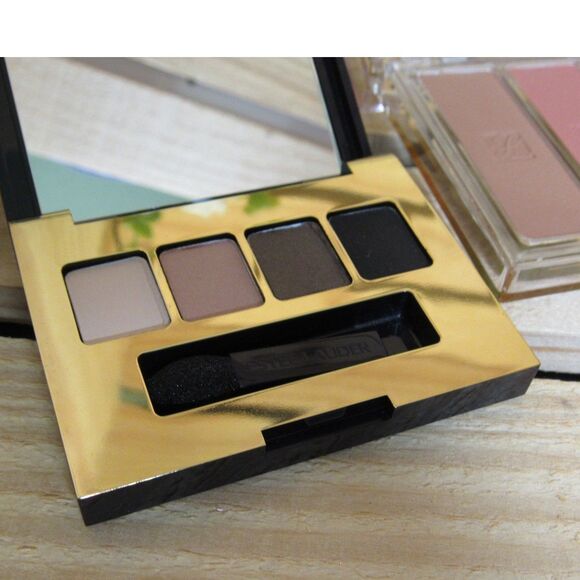Estee Lauder Makeup Bundle with Brushes and Gold Travel Bag - Picture 3 of 8